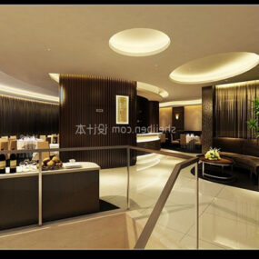 Restaurant Modern Style Interior 3d model
