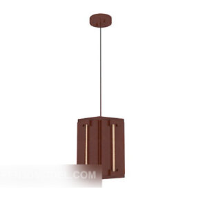 Lampu Gantung Minimalis Coklat Model 3d