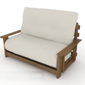 Modello 3d del divano in tessuto per più persone della casa cinese