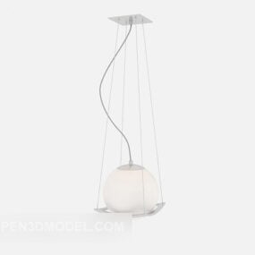 Model 3D Lustre Lampex z trzema żarówkami