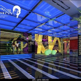 Wnętrze korytarza domu klubowego Model 3D