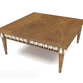 American European Square Coffee Table 3d-modell