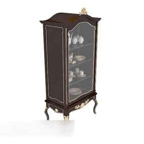 Classic European Style Display Cabinet 3d model