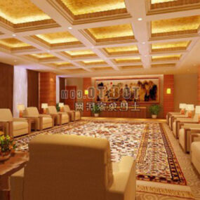 European Luxury Decoration Room 3d model