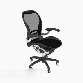Chaise en maille noire modèle 3D