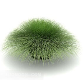 Plante de jardin verte petits buissons modèle 3D