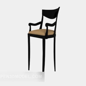 American Style High Chair 3d model