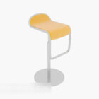 Einfache Bar Chair gelbe Oberseite