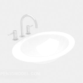 家用浴室洗脸盆3d模型
