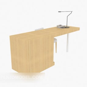 简单的个人办公桌3d模型