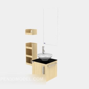 Home Bath Cabinet Modern Decor 3d model