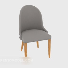 Modello 3d della sedia da comò semplice