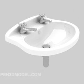 타원형 싱크 단순 위생 3d 모델