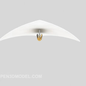 White Minimalist Ceiling Lamp 3d model