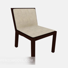 Casual stol enkel stil 3d-modell