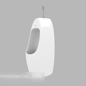 Hvidt toilet urinal 3d model