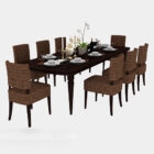 Large Dinning Table American Wood
