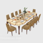 Mediterranean Dinning Table Chair