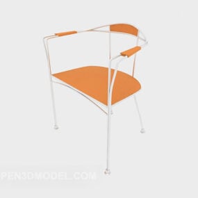 Simple Armchair Yellow 3d model