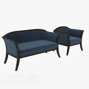 简单的多座沙发3d模型