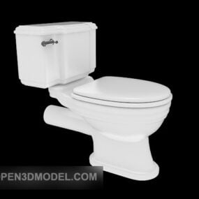 Western Bathroom Toilet Unit 3d model