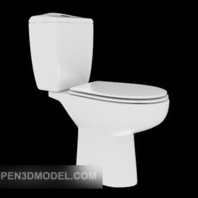 مدل سه بعدی توالت فرنگی معمولی حمام