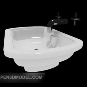 Home Washbasin White Color 3d model