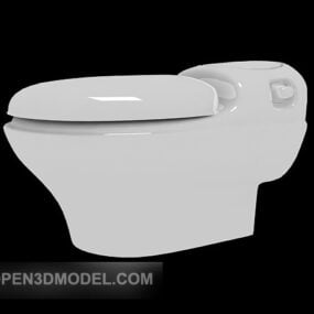 Bad Toalett One Unit 3d modell