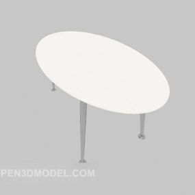 طاولة القهوة المنزلية شكل دائري نموذج ثلاثي الأبعاد