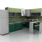 Peinture verte pour armoires de cuisine