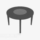 Konferenční stolek z masivního dřeva šedá barva