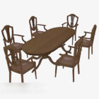 Solid Wood Dining Table Chair Furniture