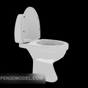 Model 3d Desain Umum Toilet Siram