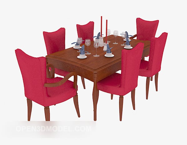 American Style Dining Table Chair