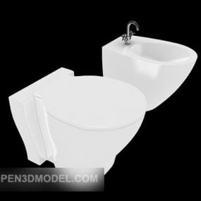 टॉयलेट वॉशबेसिन सेनेटरी 3डी मॉडल