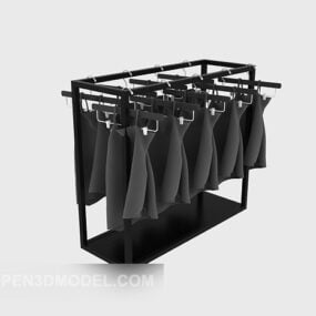 Modelo 3d de móveis de mesa de cabeceira de madeira