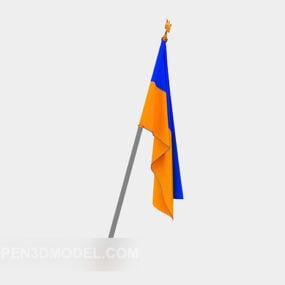 Flagga 3d-modell
