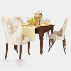 European Luxury Table And Chair Furniture