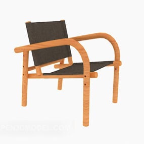 Solid Wood Chair Design 3d model