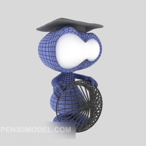 Dekorativ lampa karaktär 3d-modell