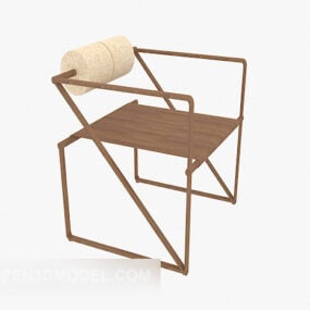 Wood Lounge Chair Modernism 3d model