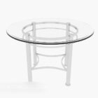 Transparent Round Glass Coffee Table V1