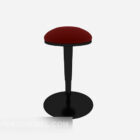 Wood stool 3d model