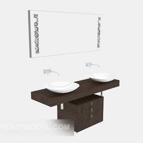 Home Bathroom Furniture Modern Style 3d model