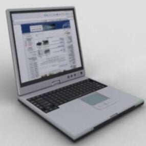 오래된 컴팩 노트북 3d 모델