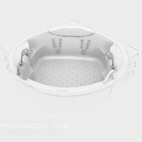 Plastic Massage bathtub 3d model