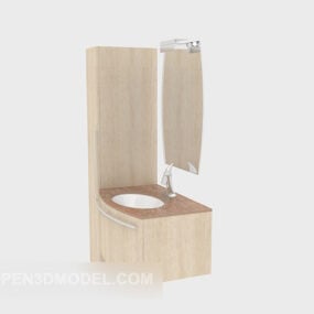 دستشویی آشپزخانه با کابینت مدل سه بعدی