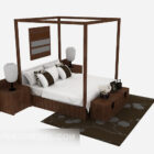 Chinese Style Poster Double Bed