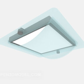 Modern Square Chandelier Lighting 3d model
