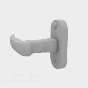 Modern Grey Door Handle 3d model